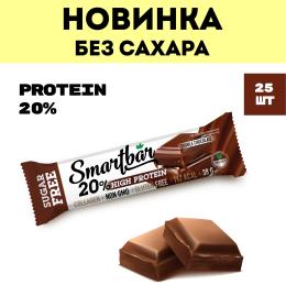 Батончик протеиновый без сахара Smartbar Protein 20% "Двойной шоколад в ...