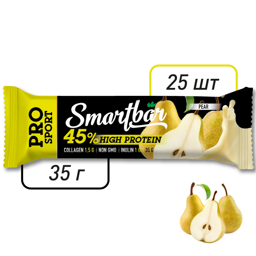 Батончик протеиновый SmartBar Protein Pro "Грушевый" с высоким ...